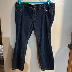Old navy like new plus size 22 short dark rinse skinny denim jeans.